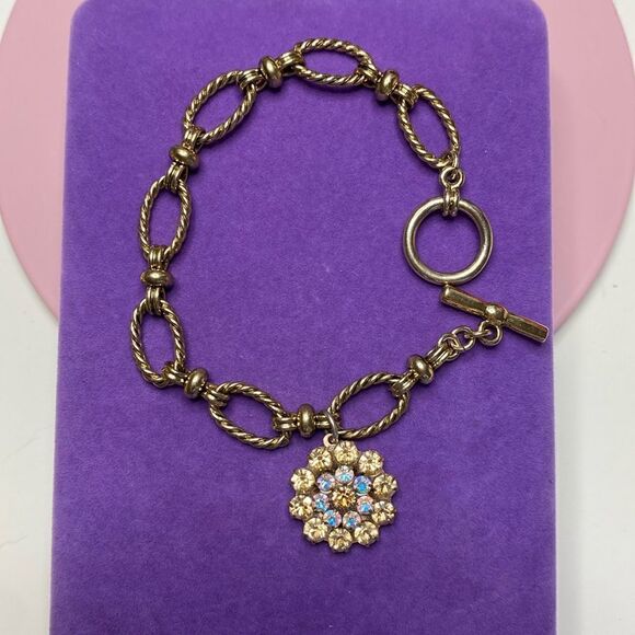 💛 Mariana Bracelet Guardian Angel AB Swarovski Crystals Bracelet - Picture 2 of 5